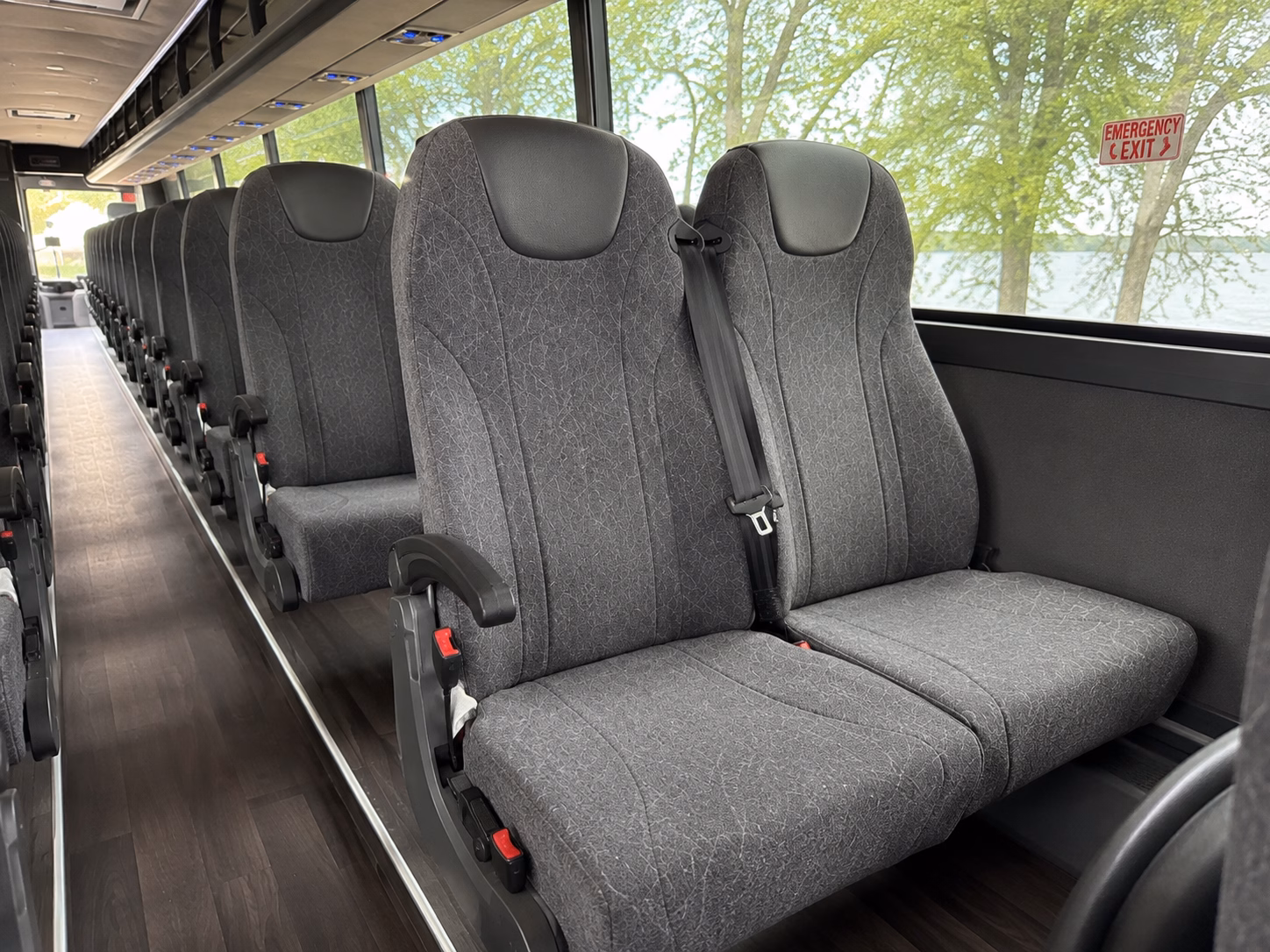davis charter bus rental inside