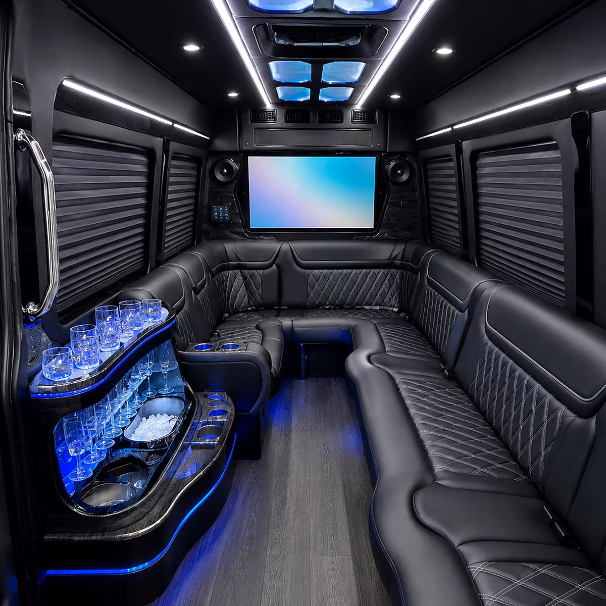davis party bus rentals inside